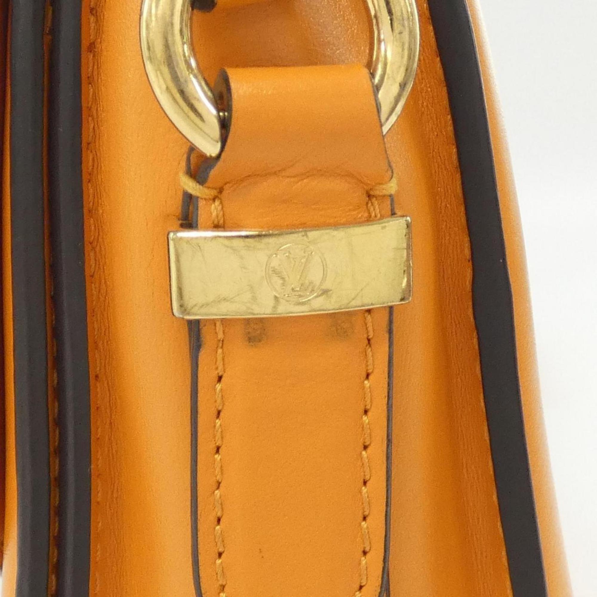 Louis Vuitton Orange Leather Shoulder Bag (Pre-Owned)