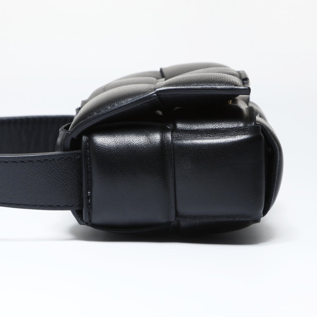 Cassette Crossbody Bag Padded Maxi Intrecciato Leather
