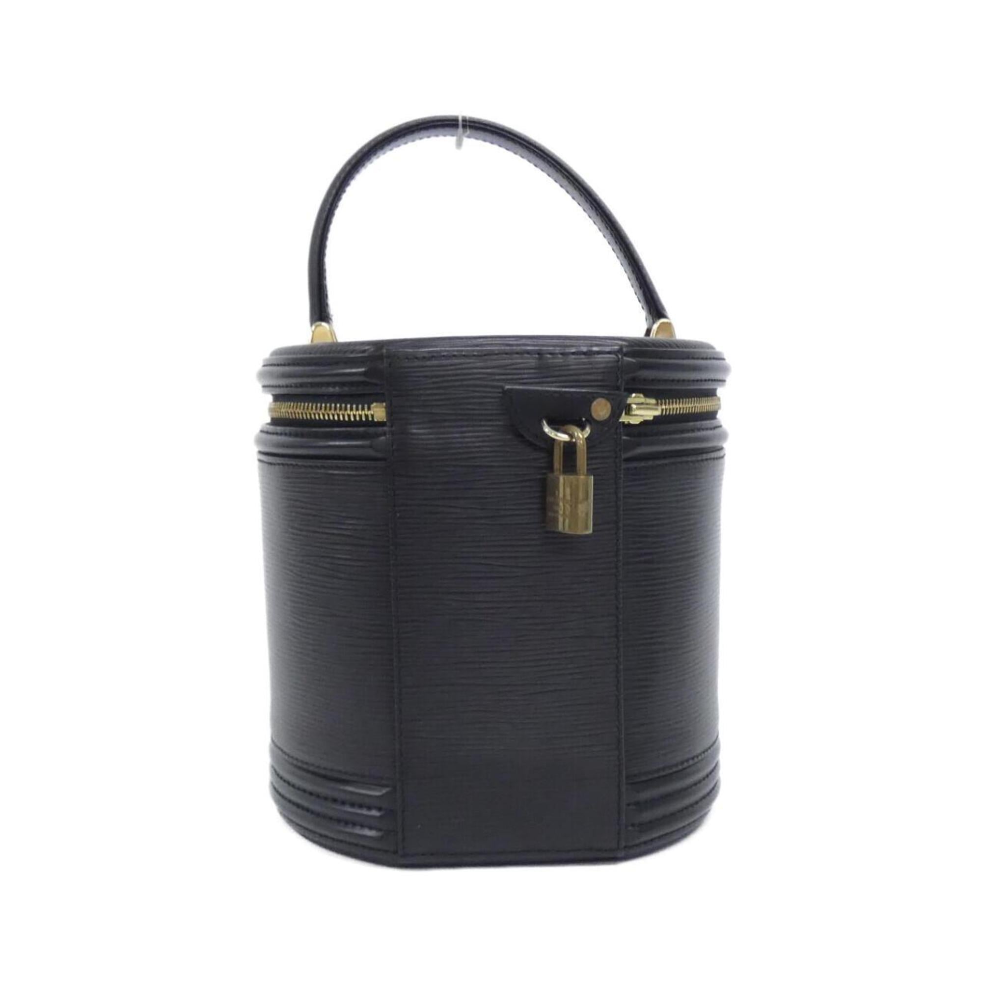 Louis Vuitton Black Leather Handbag (Pre-Owned)