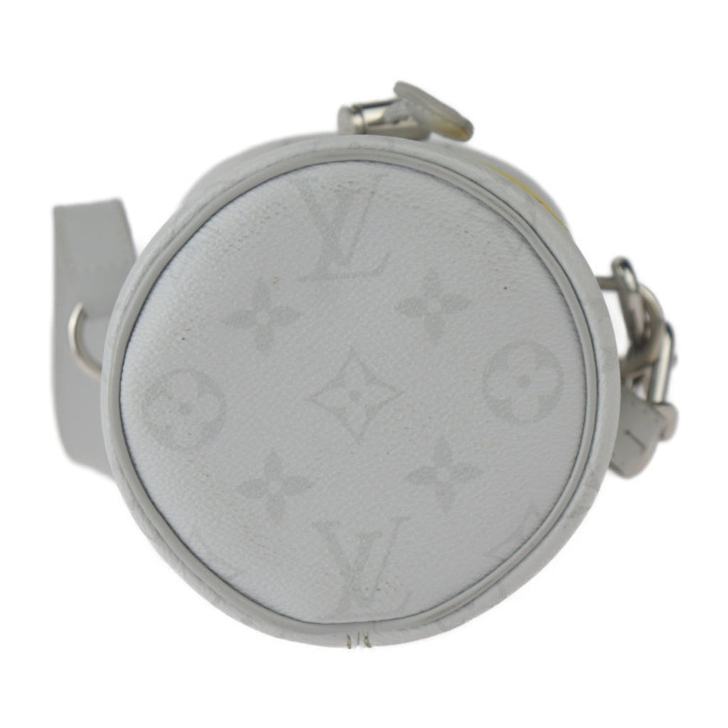 Louis Vuitton Gray White Pvc Leather Shoulder Bag (Pre-Owned)