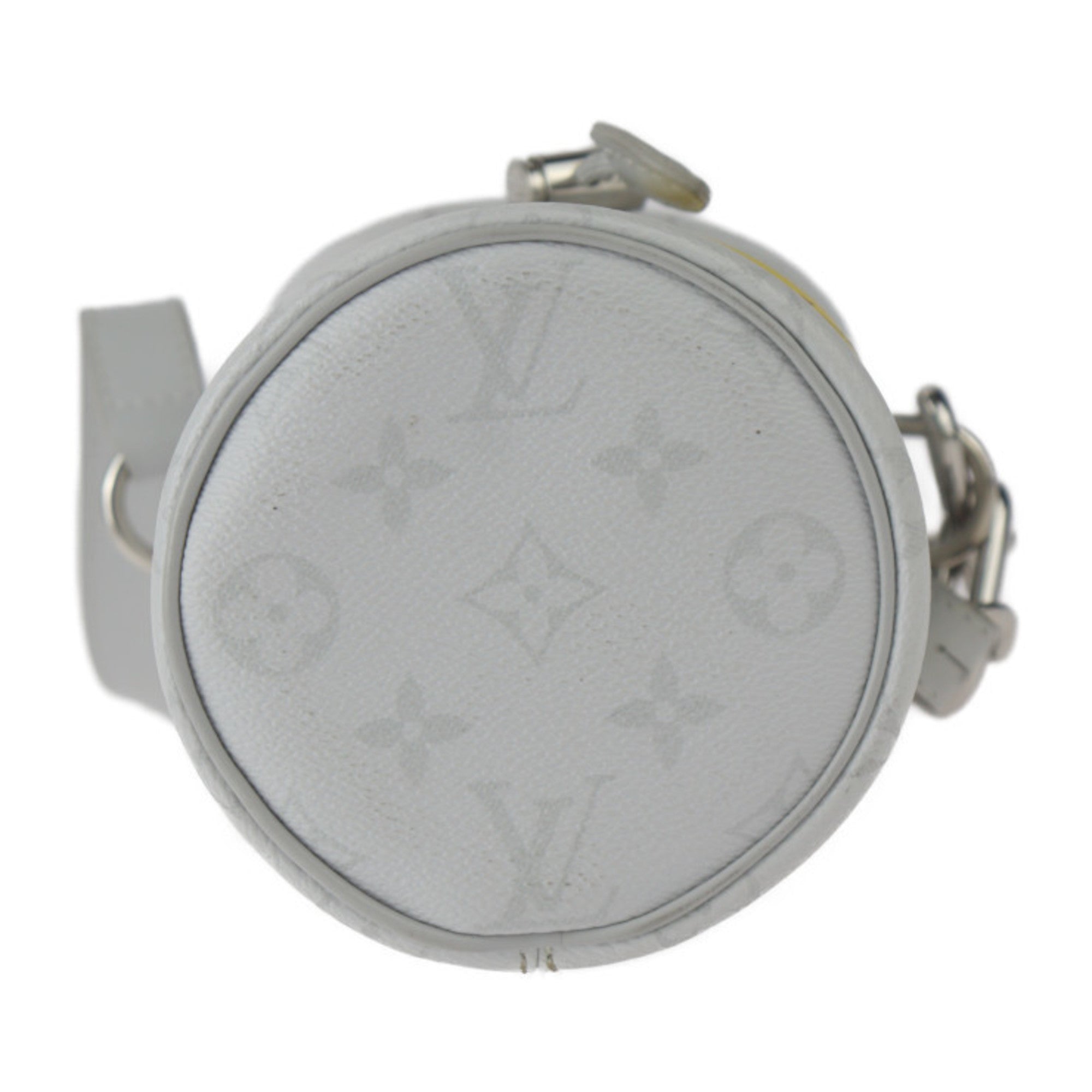 Louis Vuitton Gray White Pvc Leather Shoulder Bag (Pre-Owned)