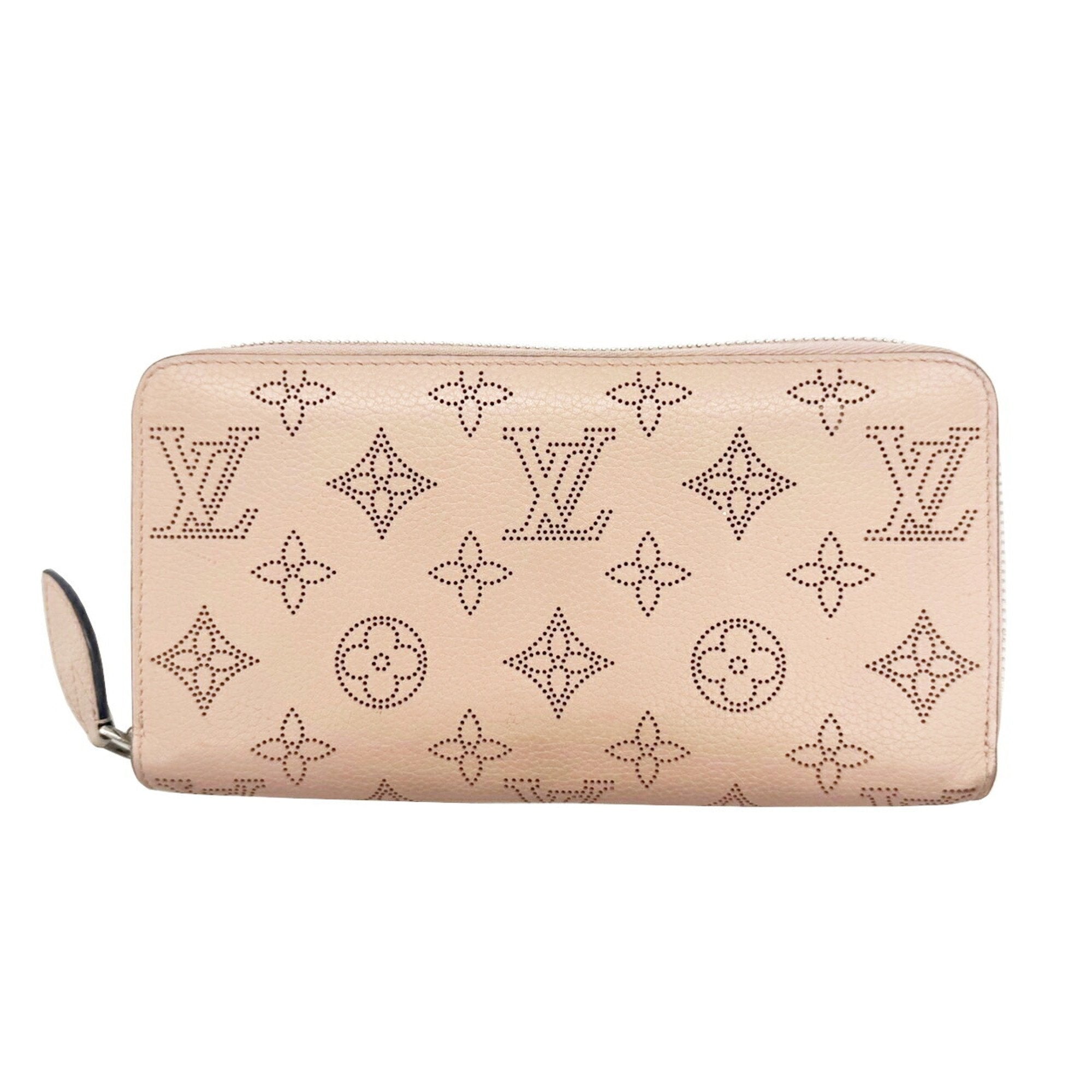 Louis Vuitton Mahina Pink Mahina Leather Long Wallet (Bi-Fold) (Pre-Owned)