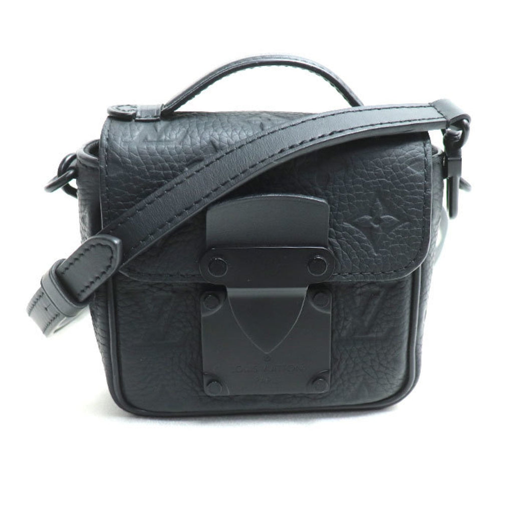 Louis Vuitton Black Leather Shoulder Bag (Pre-Owned)