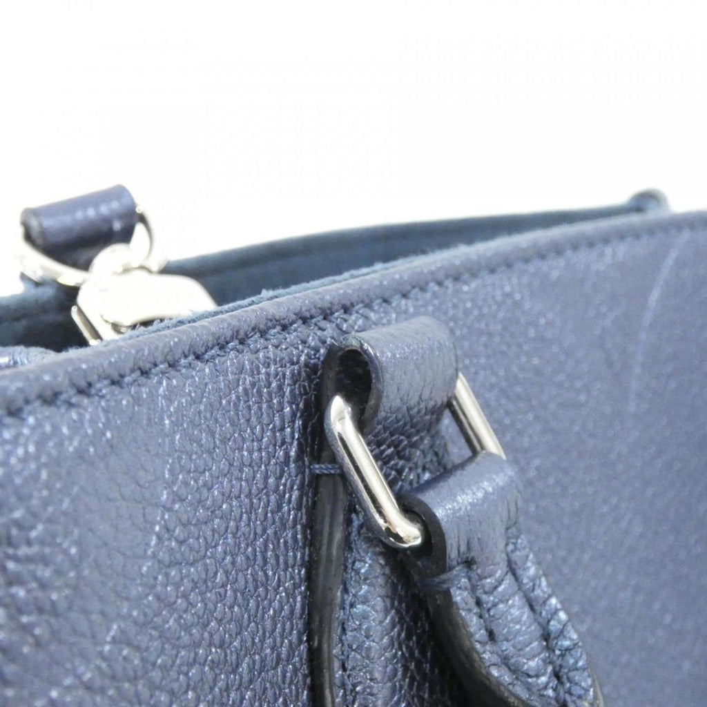 Louis Vuitton Navy Leather Handbag (Pre-Owned)