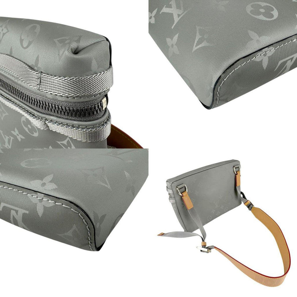 Louis Vuitton Gray Monogram Shoulder Bag (Pre-Owned)