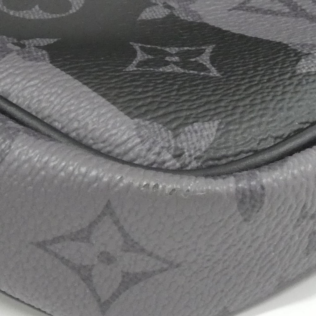 Louis Vuitton Black Coated Canvas Shoulder Bag (Pre-Owned)