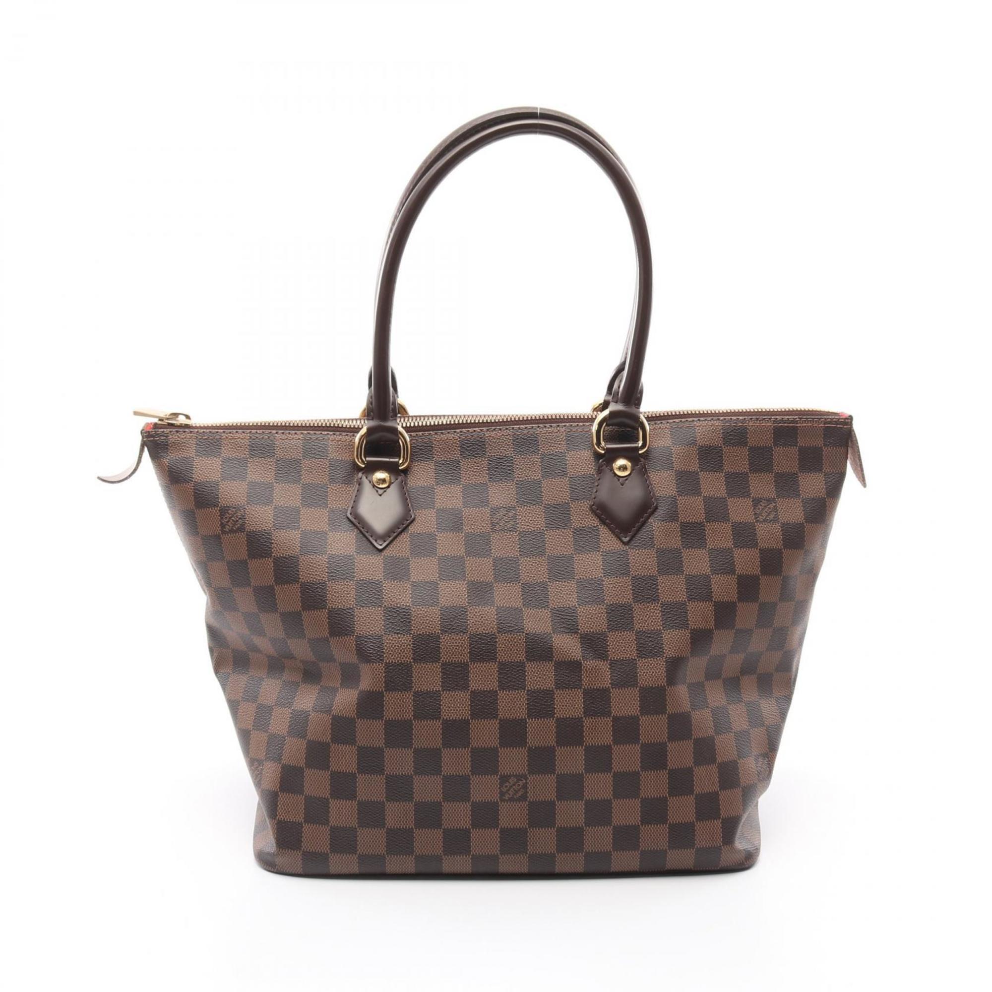 Louis Vuitton Brown Ebene Damier Canvas Pvc Coated Canvas Leather Tote Bag (Pre-Owned)