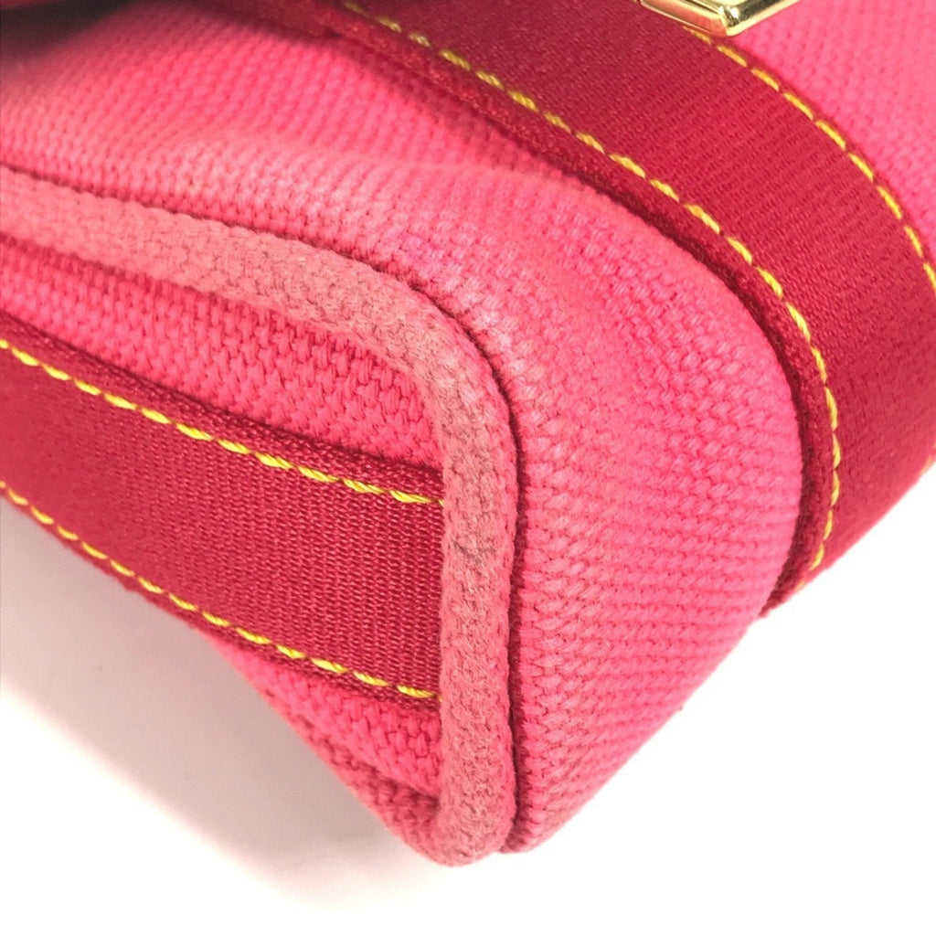 Louis Vuitton Pink Canvas Handbag Shoulder Bag (Pre-Owned)
