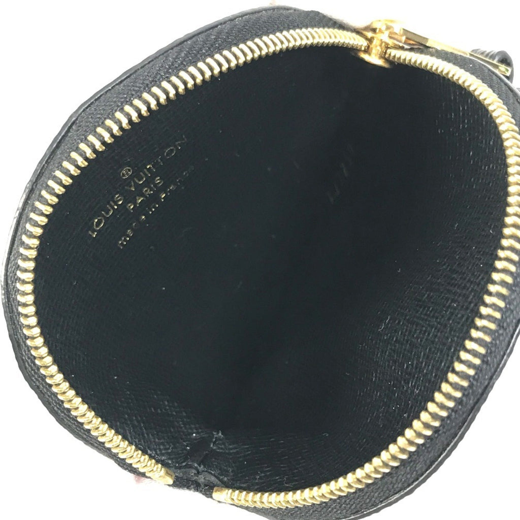 Louis Vuitton Monogram Black Red Color White Monogram Coin Purse/Coin Case (Pre-Owned)