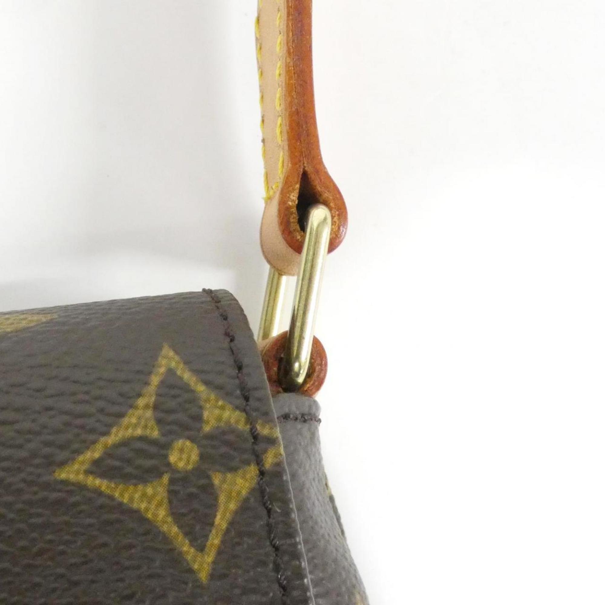 Louis Vuitton Marron Coated Canvas Shoulder Bag (Pre-Owned)