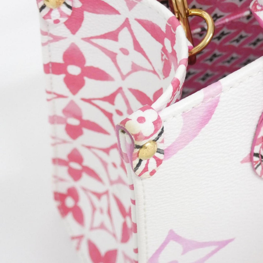 Louis Vuitton Pink Coated Canvas Handbag (Pre-Owned)
