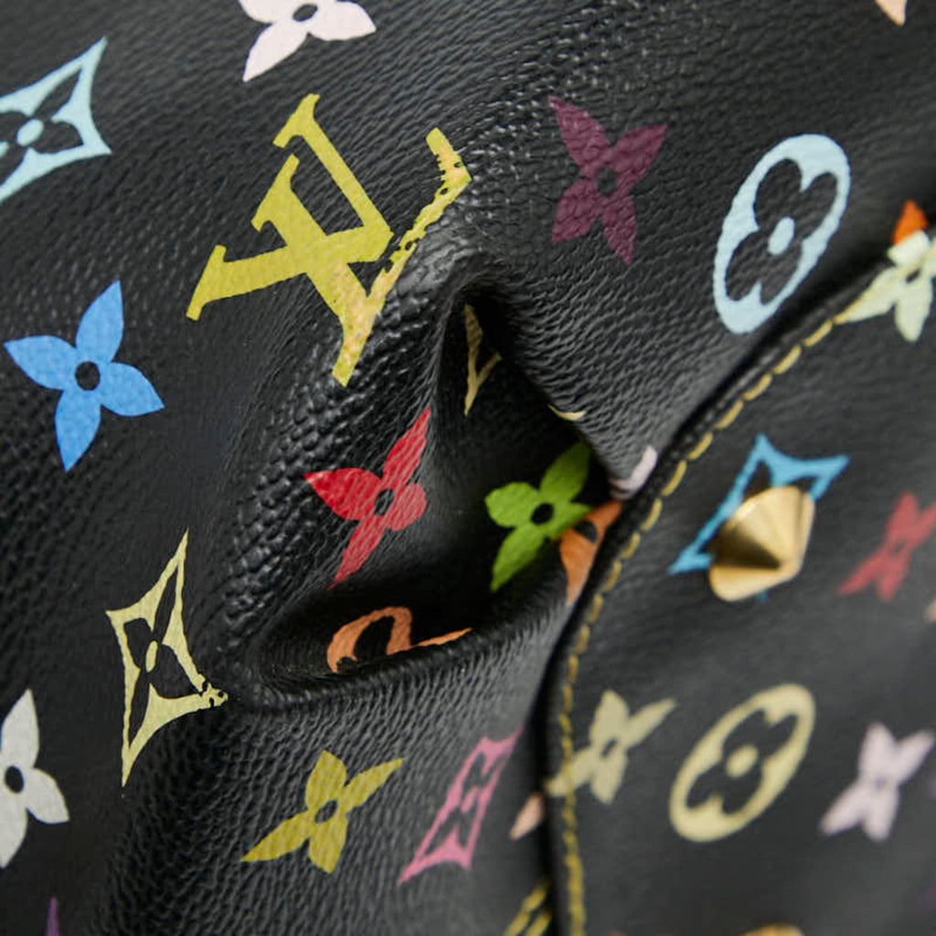 Louis Vuitton Black Multi-Color Noir Pvc Leather Shoulder Bag Tote Bag (Pre-Owned)