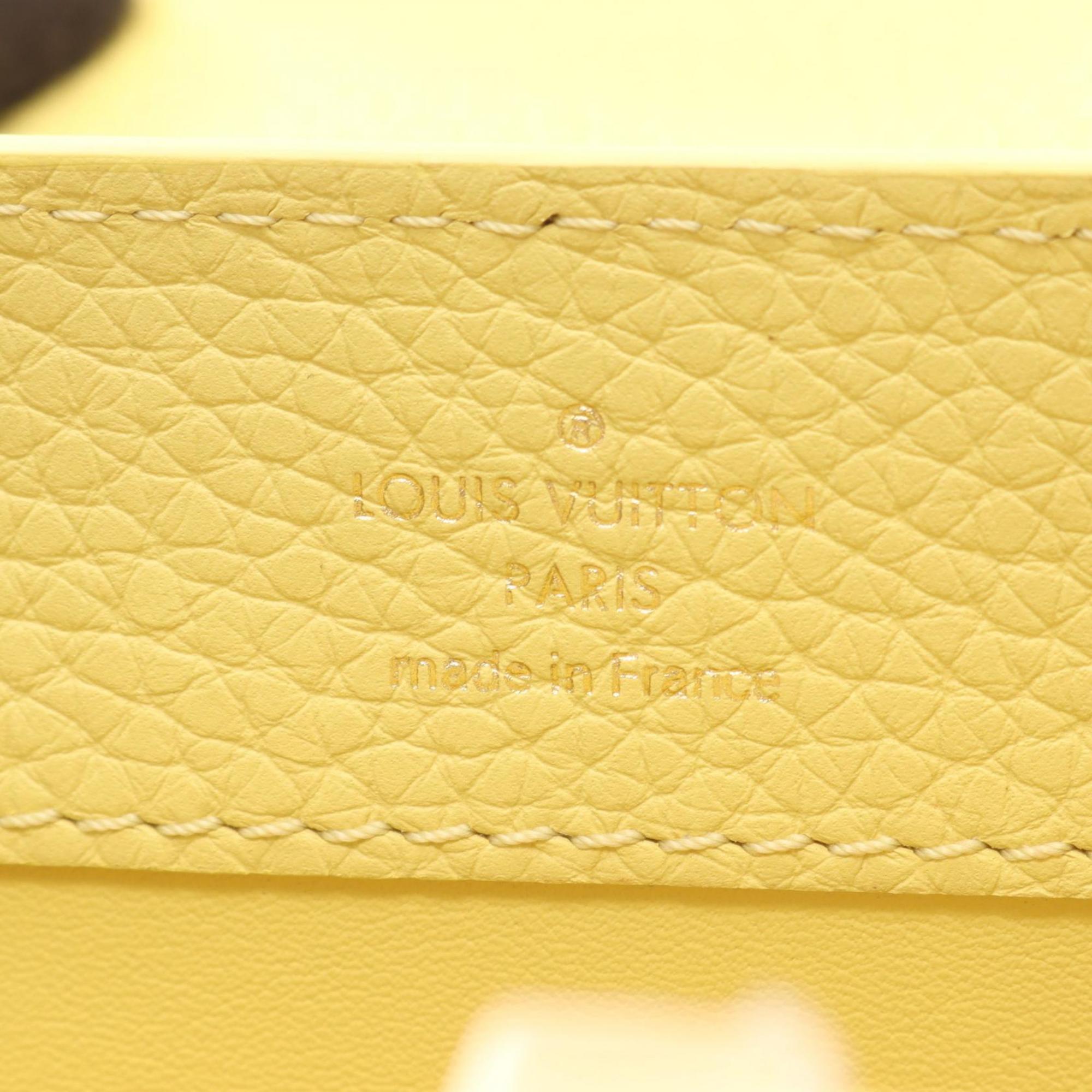 Louis Vuitton Yellow Leather Handbag (Pre-Owned)