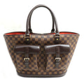 Louis Vuitton Damier Brown Damier Canvas Handbag (Pre-Owned)