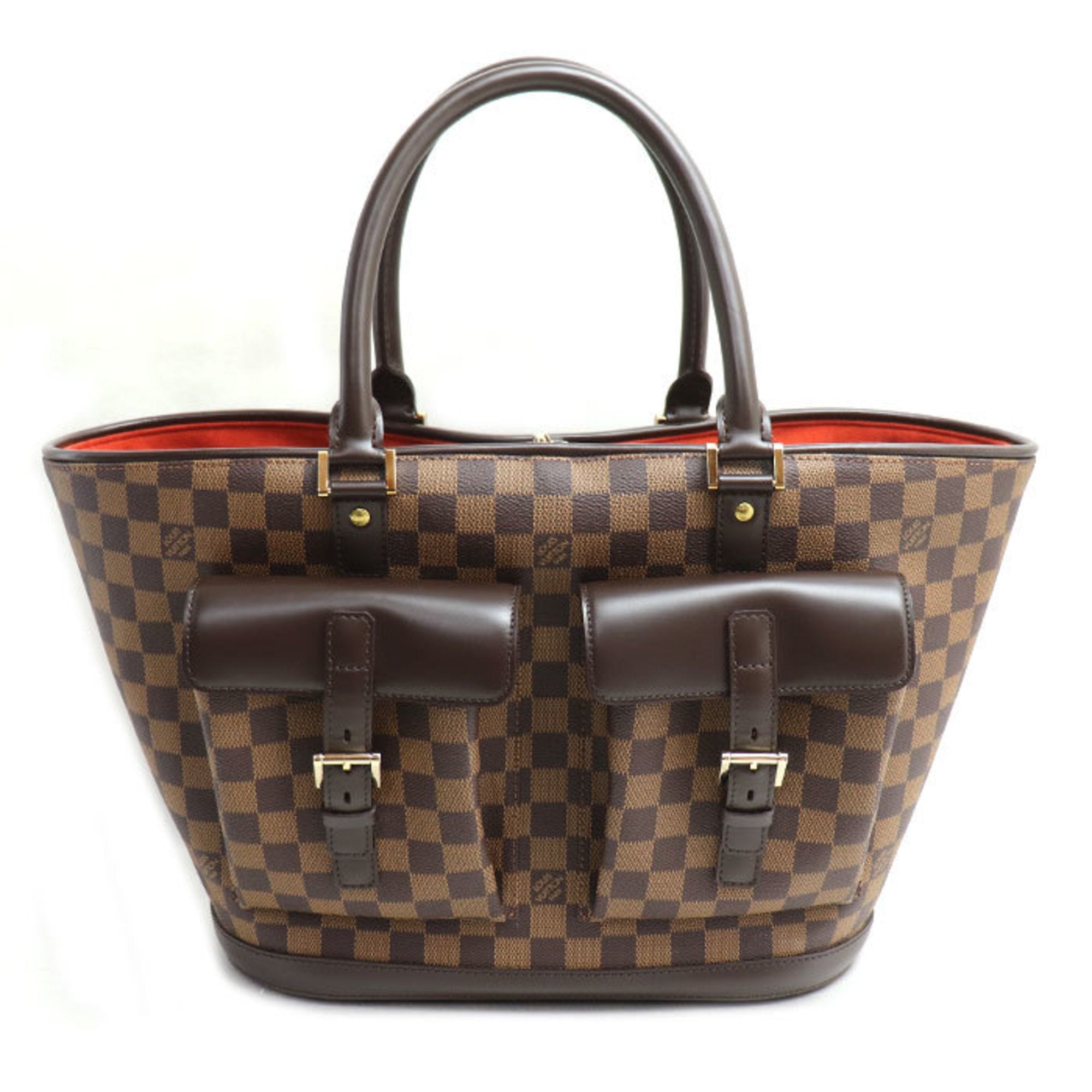Louis Vuitton Damier Brown Damier Canvas Handbag (Pre-Owned)