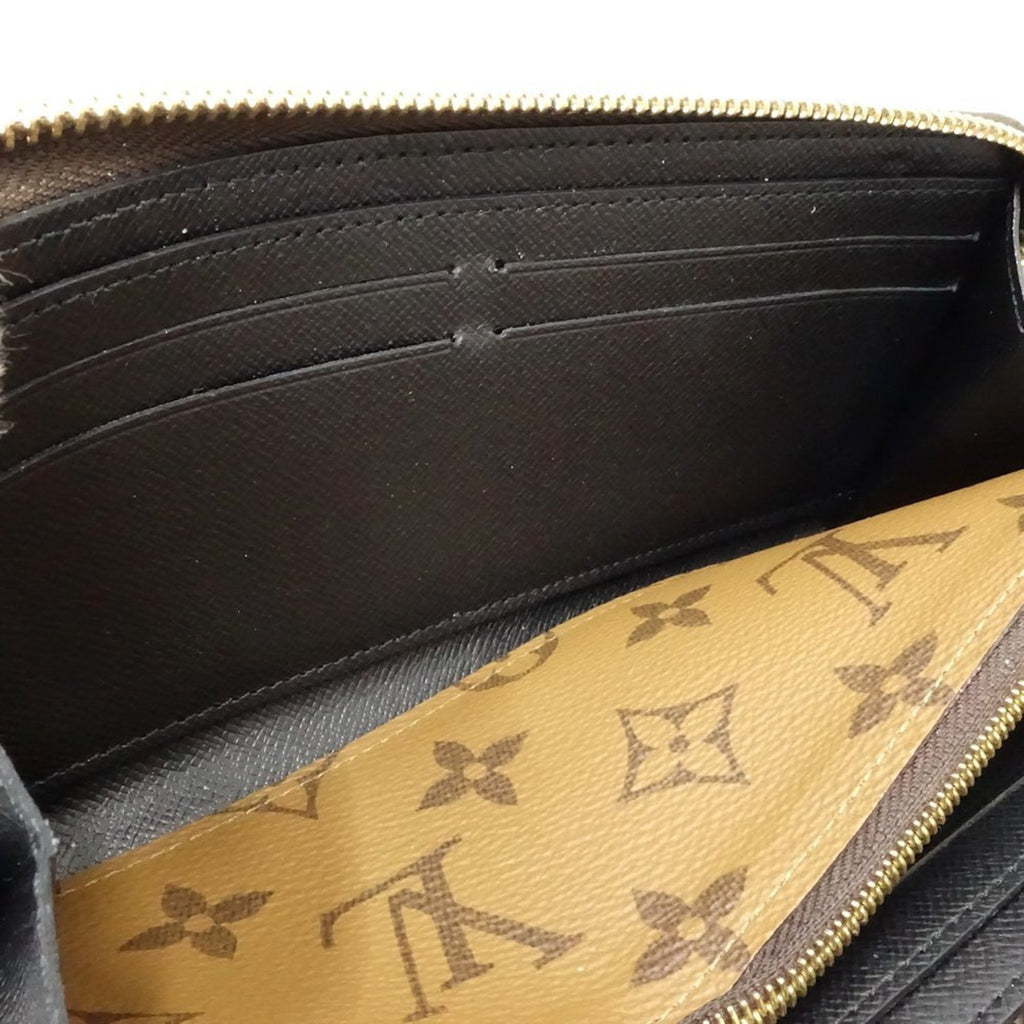 Louis Vuitton Monogram Reverse Brown Canvas Long Wallet (Bi-Fold) (Pre-Owned)