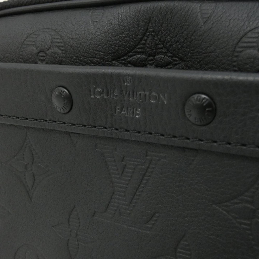 Louis Vuitton Black Leather Shoulder Bag (Pre-Owned)
