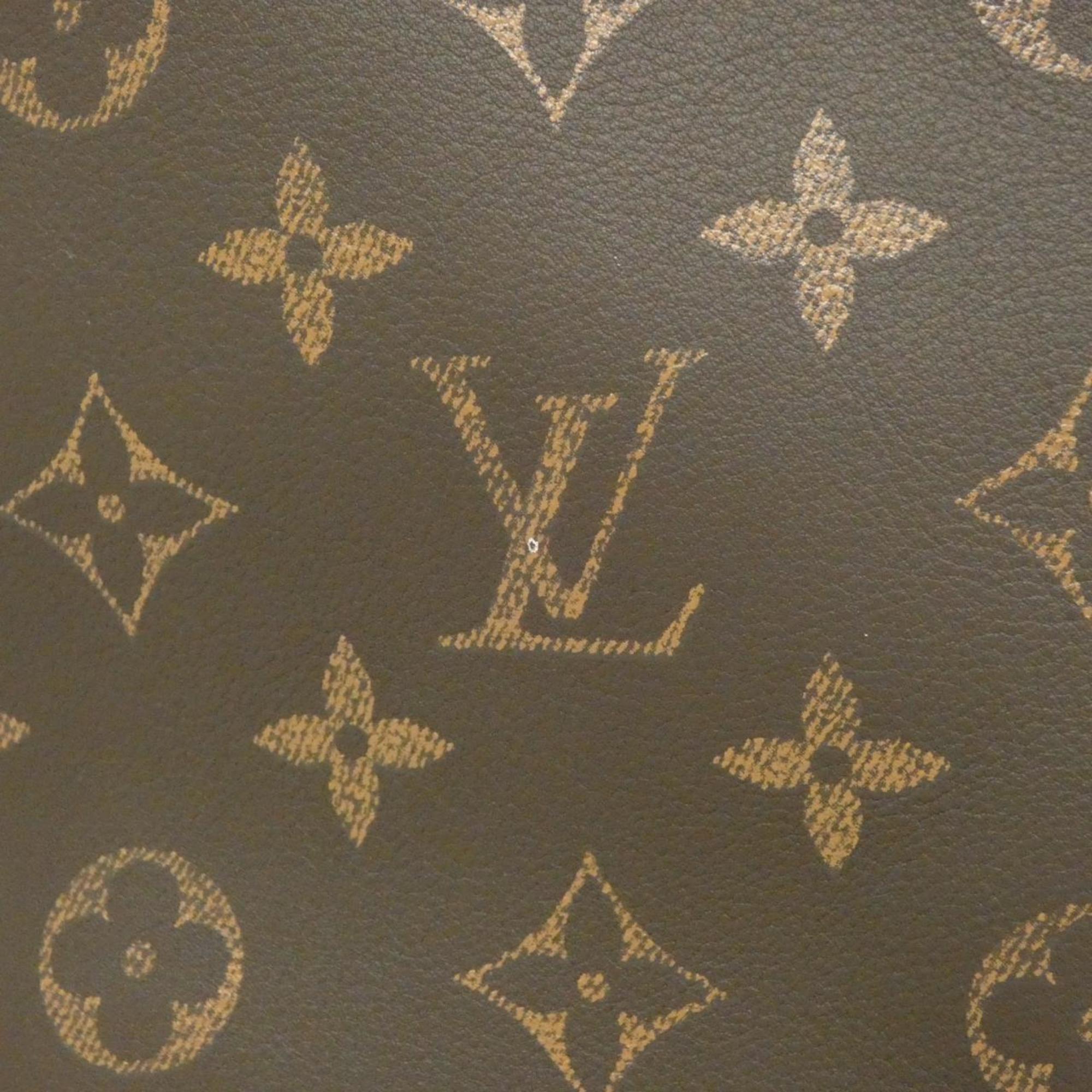 Louis Vuitton Monogram Marron Leather Handbag (Pre-Owned)