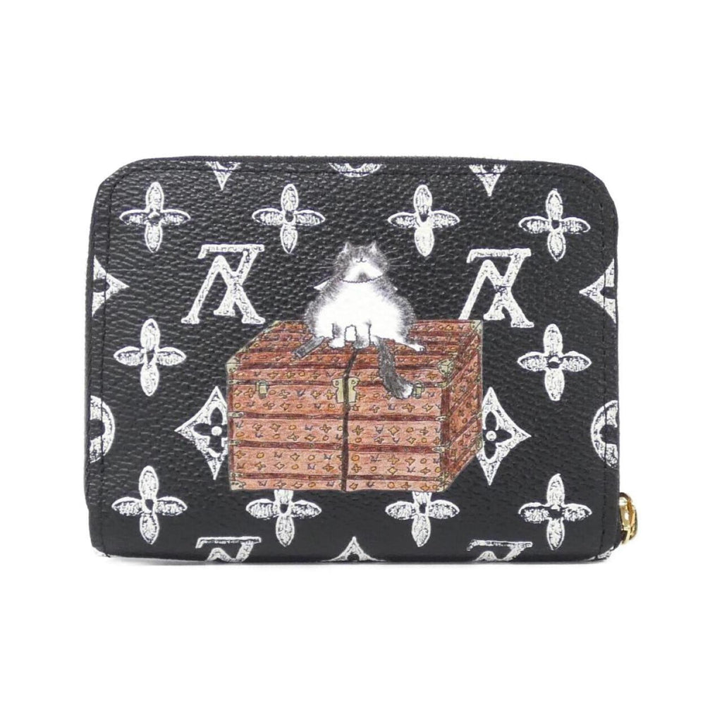 Louis Vuitton Black Coated Canvas Coin Purse/Coin Case (Pre-Owned)
