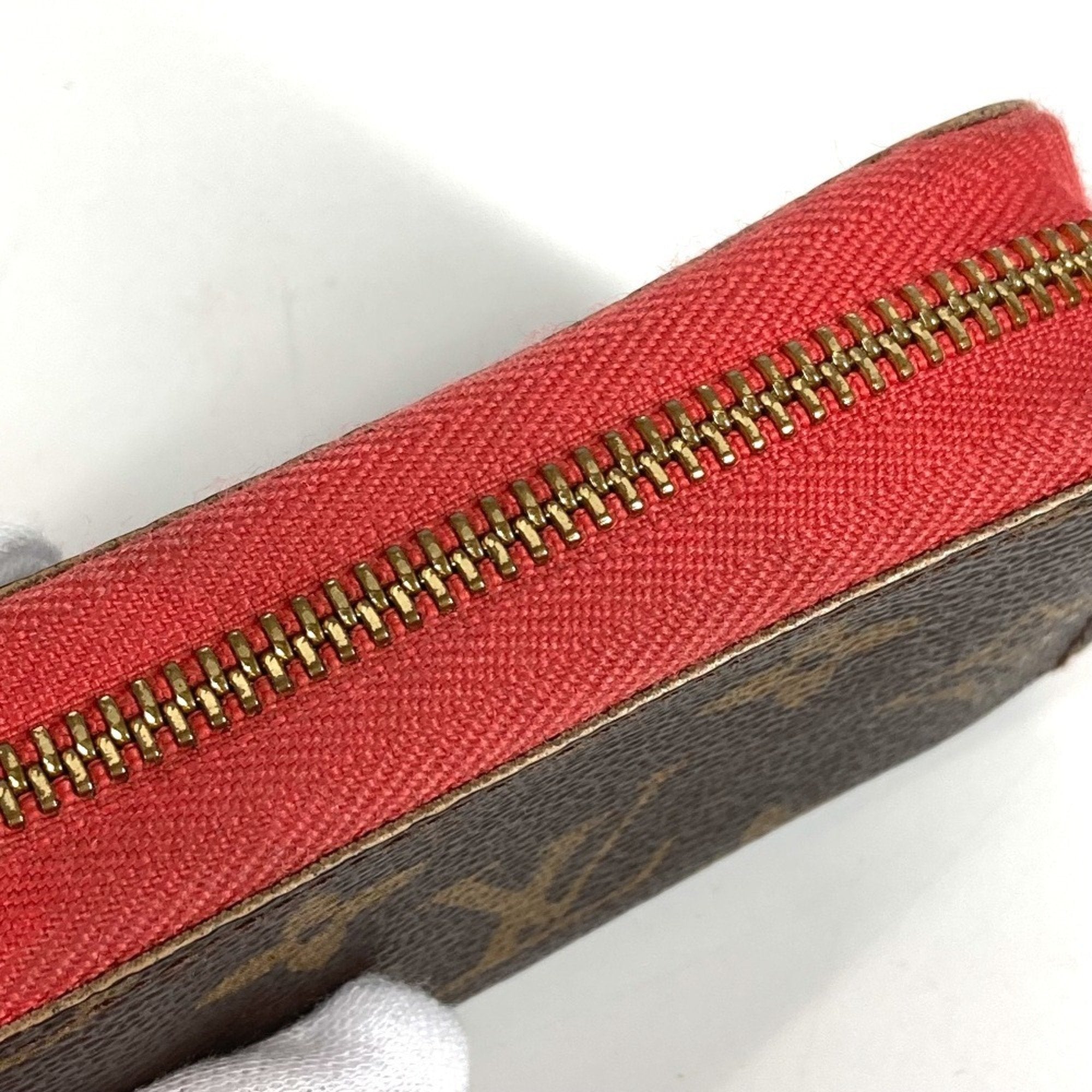 Louis Vuitton Brown Monogram Pink Poppy Petal Monogram Card Wallet (Pre-Owned)