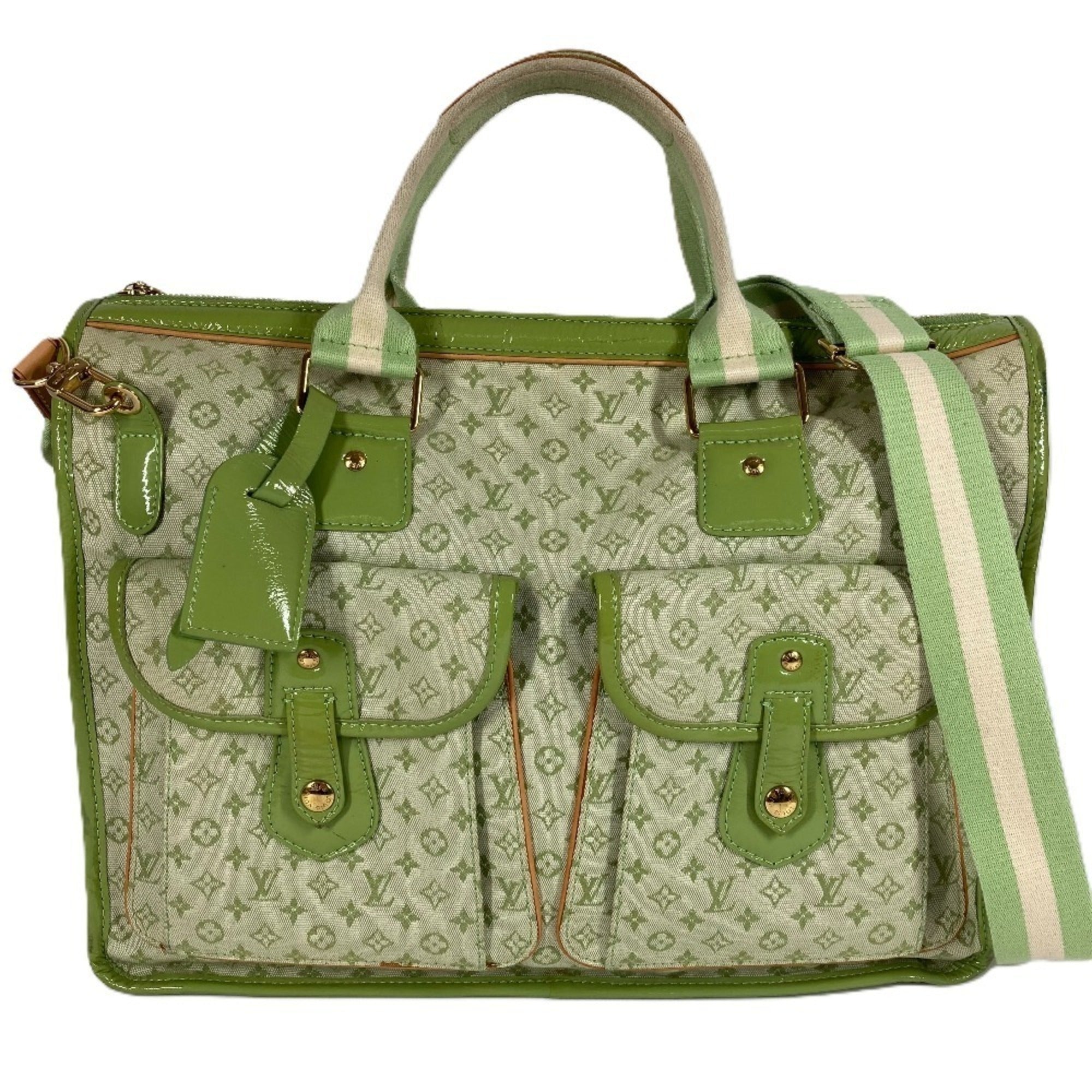 Louis Vuitton Almond Green Monogram Monogram Mini Shoulder Bag Tote Bag (Pre-Owned)
