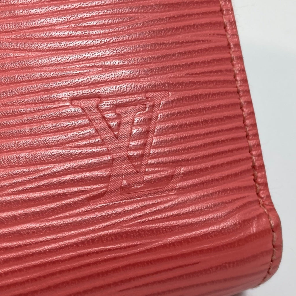 Louis Vuitton Epi Corail Pink Epi Leather Long Wallet (Bi-Fold) (Pre-Owned)