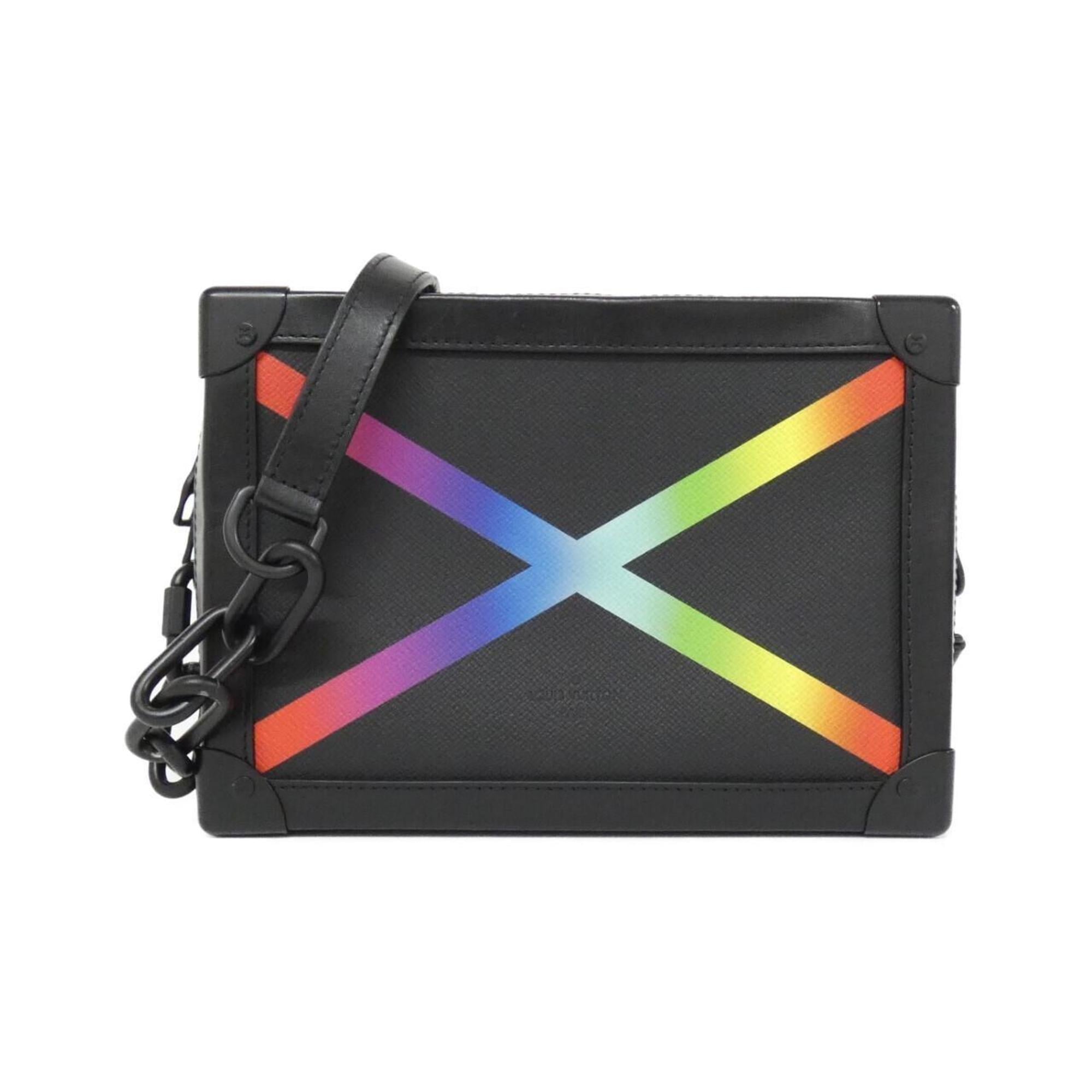 Louis Vuitton Black Leather Shoulder Bag (Pre-Owned)