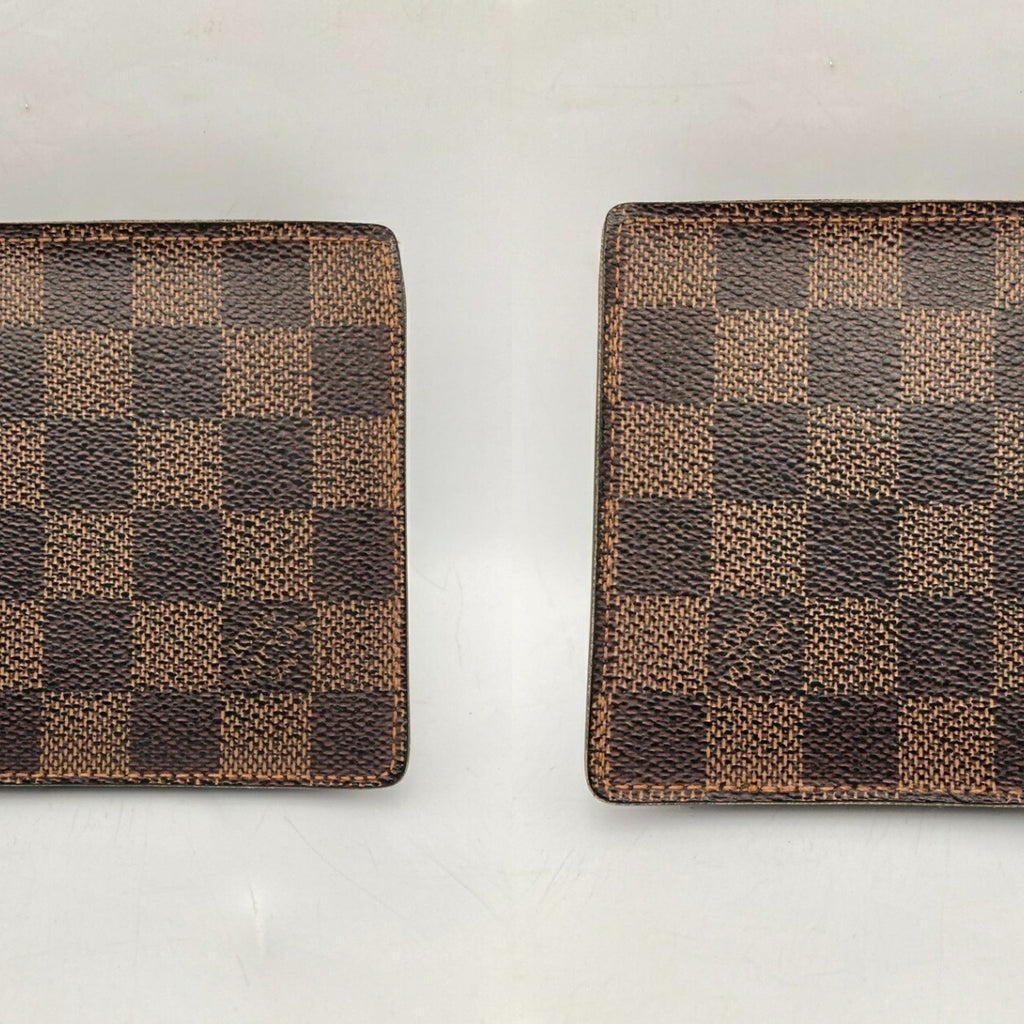 Louis Vuitton Brown Pvc Leather Wallet (Bi-Fold) (Pre-Owned)