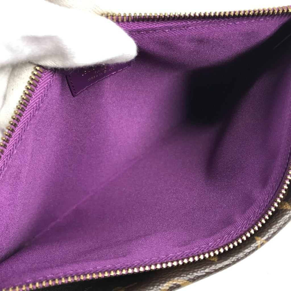 Louis Vuitton Brown Purple Monogram Pochette Shoulder Bag (Pre-Owned)