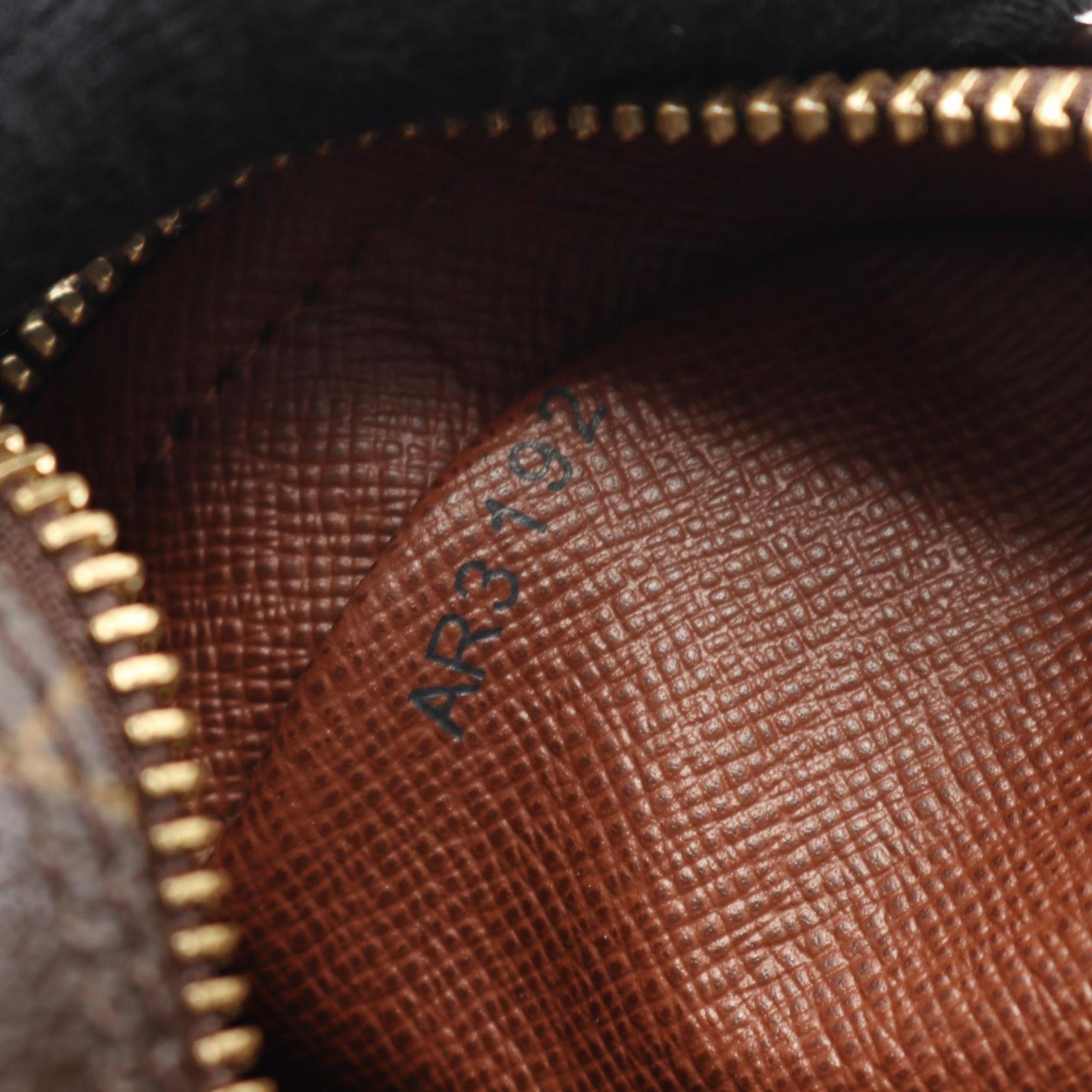 Louis Vuitton Brown Coated Canvas Leather Shoulder Bag (Pre-Owned)