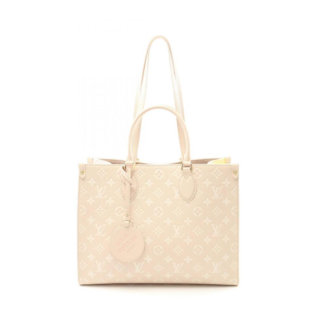 Louis Vuitton Beige Pink Rose Yellow Leather Handbag (Pre-Owned)