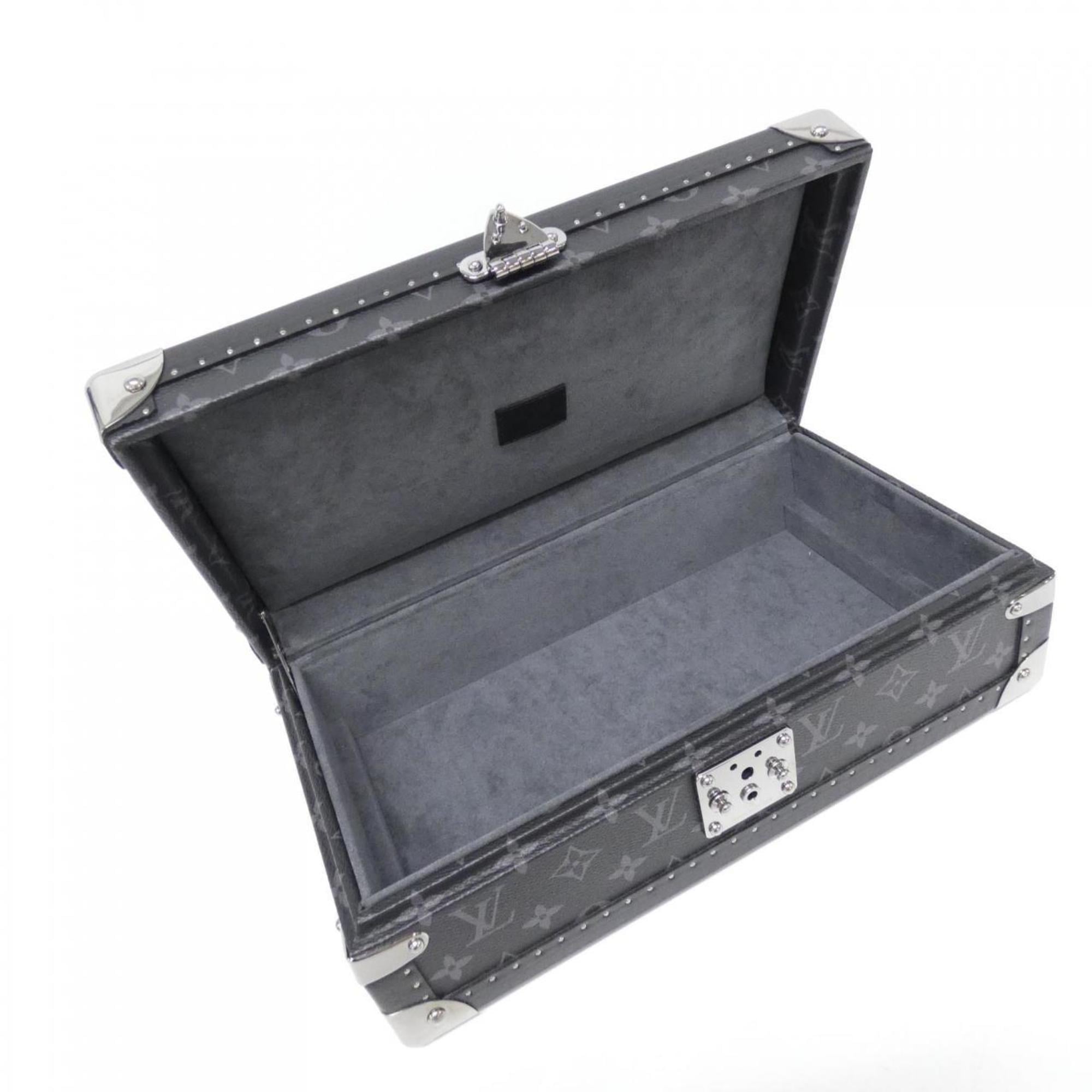 Louis Vuitton Black Coated Canvas Attaché Case (Pre-Owned)