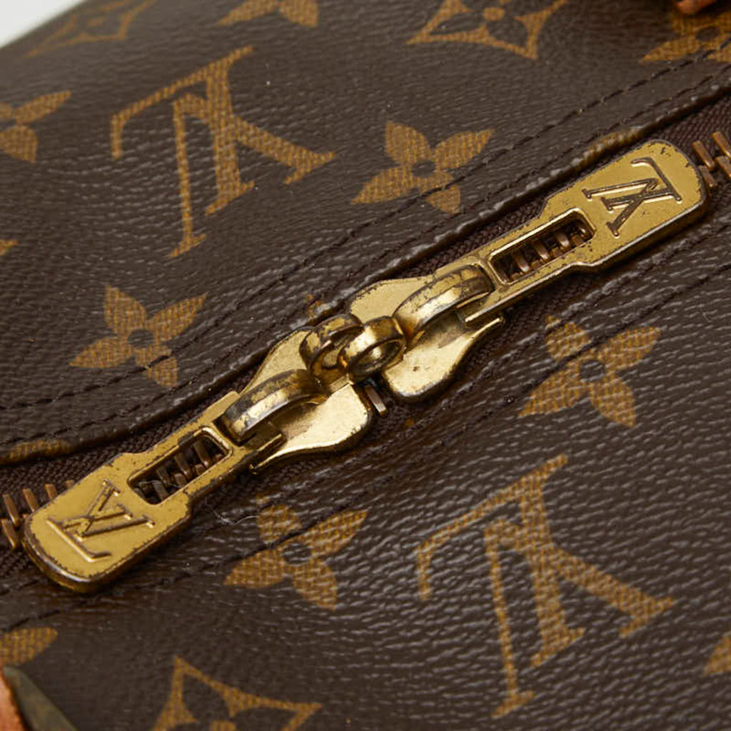 Louis Vuitton Brown Pvc Leather Boston Bag (Pre-Owned)