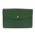 Louis Vuitton Borneo Green Green Epi Leather Clutch Bag (Pre-Owned)
