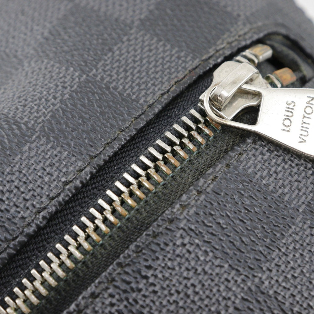 Louis Vuitton Black Damier Graphite Canvas Shoulder Bag (Pre-Owned)