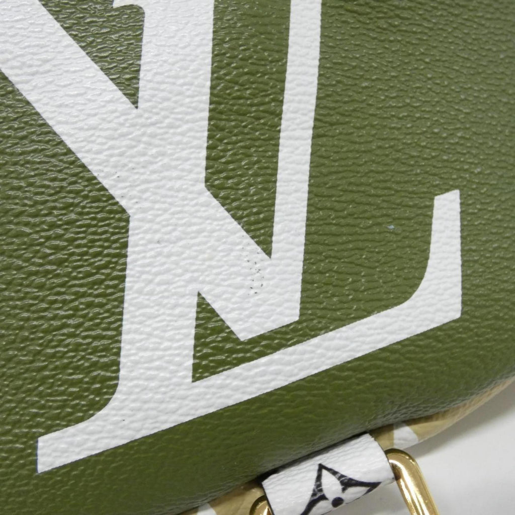 Louis Vuitton Green Khaki Coated Canvas Shoulder Bag (Pre-Owned)