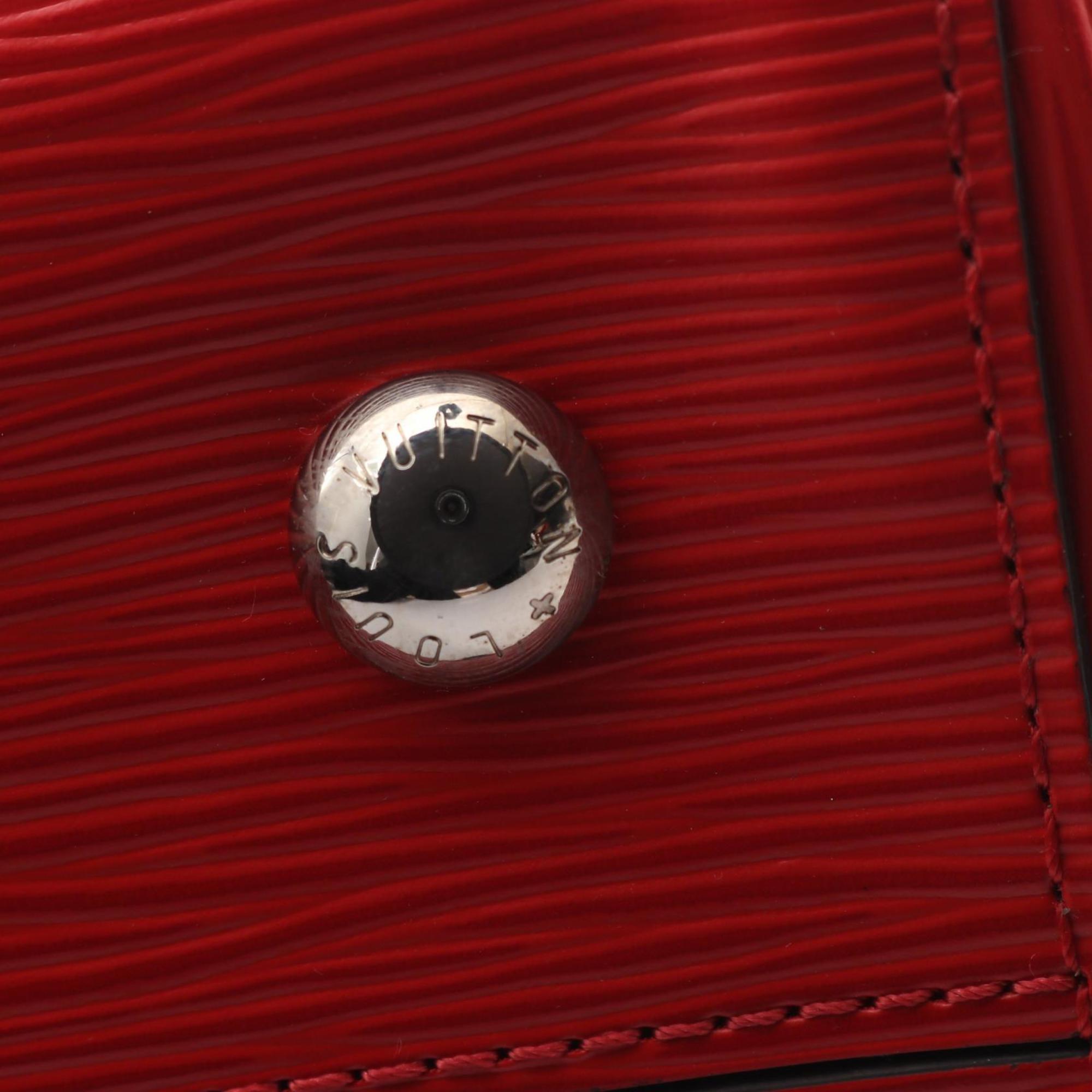 Louis Vuitton Coquelicots Red Color Epi Leather Handbag (Pre-Owned)