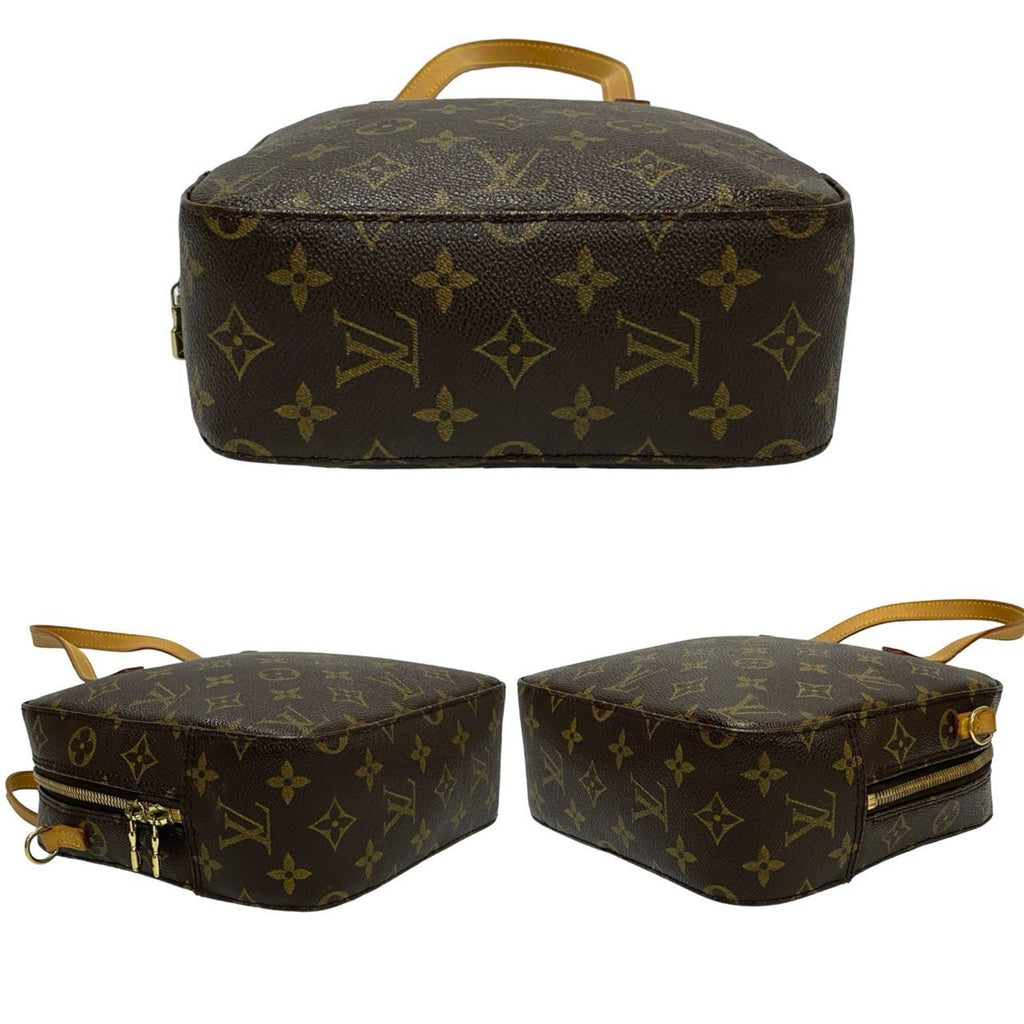 Louis Vuitton Brown Leather Pvc Shoulder Bag (Pre-Owned)