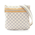 Louis Vuitton White Damier Azur Leather Shoulder Bag (Pre-Owned)