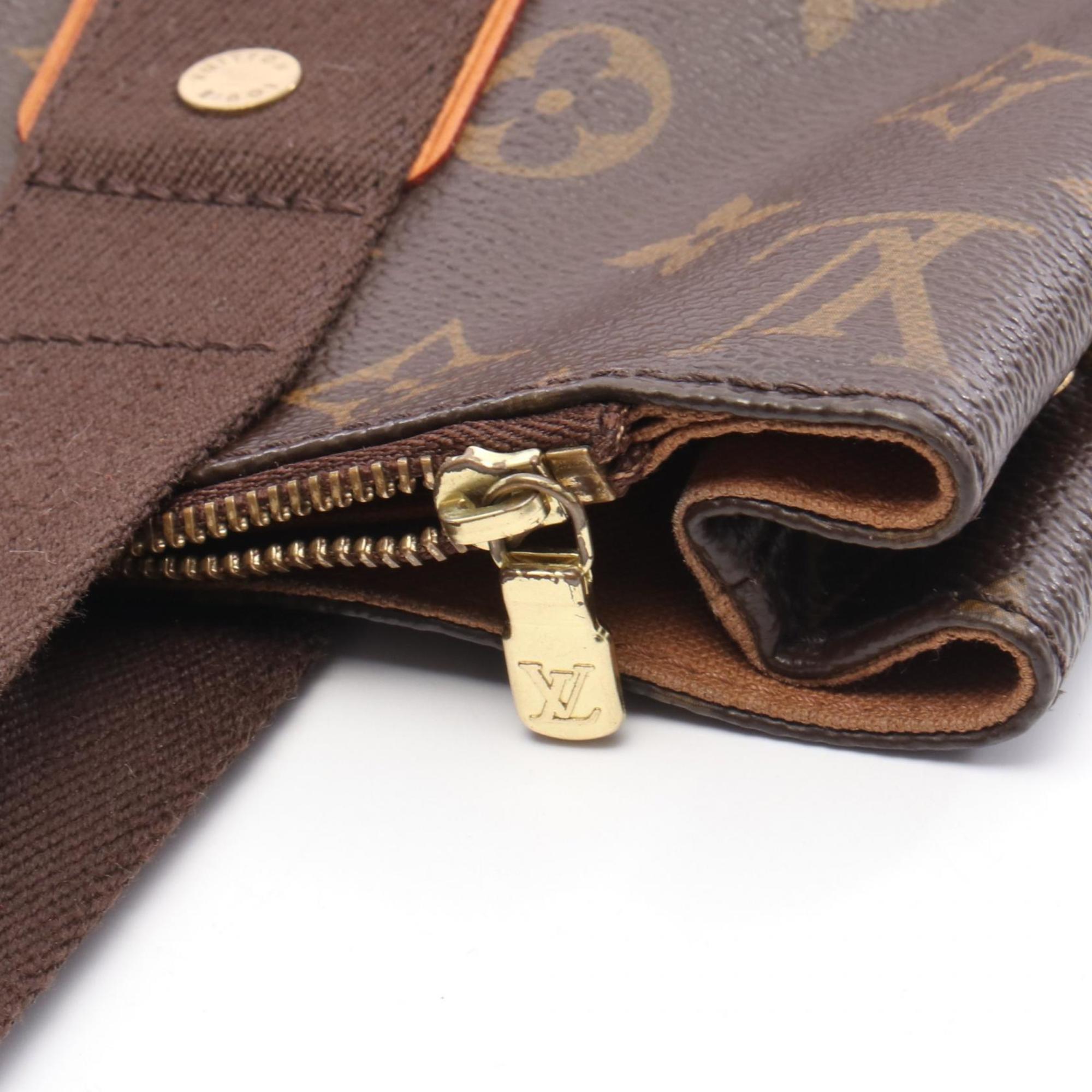 Louis Vuitton Brown Coated Canvas Leather Tote Bag (Pre-Owned)