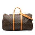 Louis Vuitton Brown Pvc Leather Boston Bag Shoulder Bag (Pre-Owned)