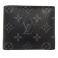 Louis Vuitton Monogram Eclipse Noir Canvas Wallet (Bi-Fold) (Pre-Owned)