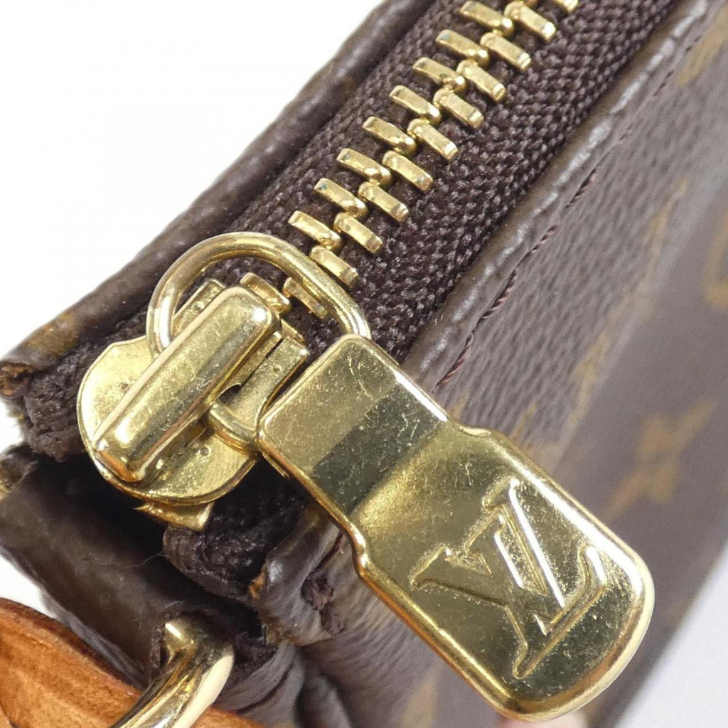 Louis Vuitton Marron Coated Canvas Pouch (Pre-Owned)