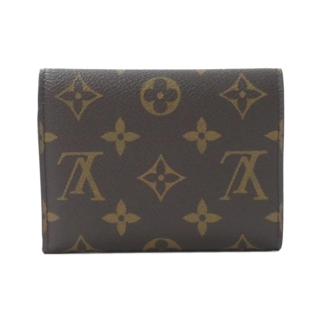Louis Vuitton Monogram Marron Coated Canvas Wallet (Tri-Fold) (Pre-Owned)