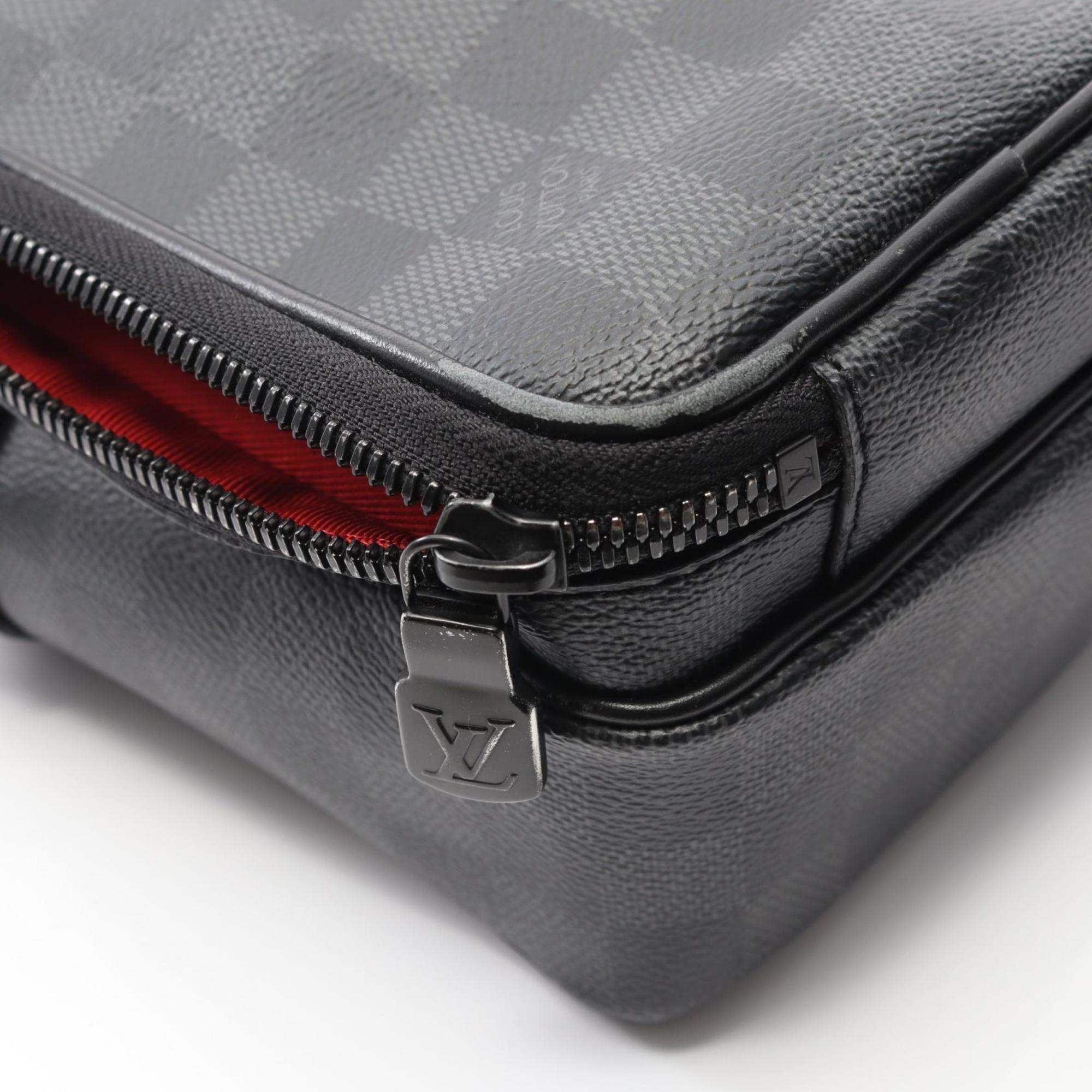 Louis Vuitton Gray Pvc Leather Shoulder Bag (Pre-Owned)