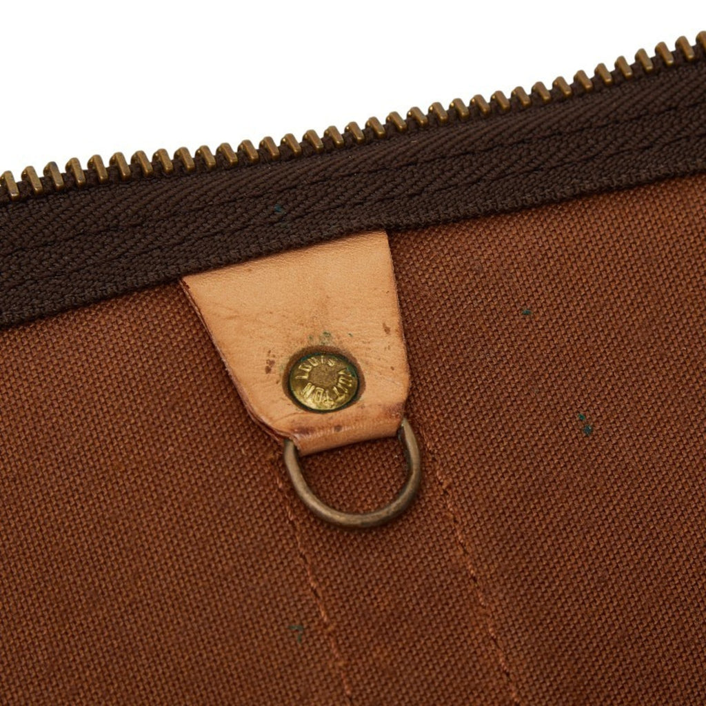 Louis Vuitton Brown Pvc Leather Boston Bag (Pre-Owned)