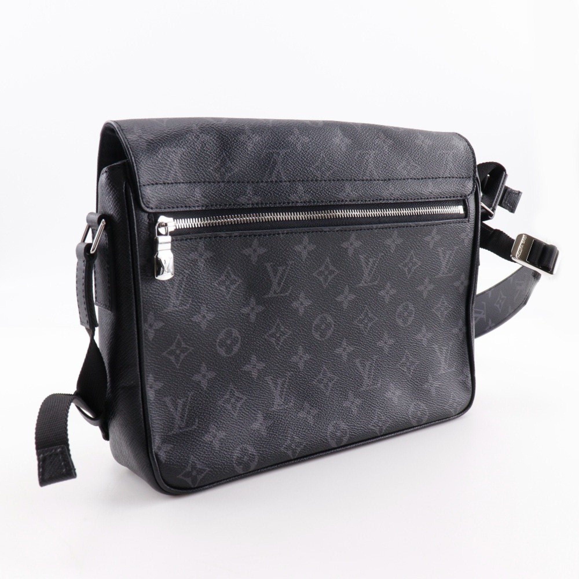 Louis Vuitton Taigarama Black Taigarama Monogram Eclipse Shoulder Bag (Pre-Owned)
