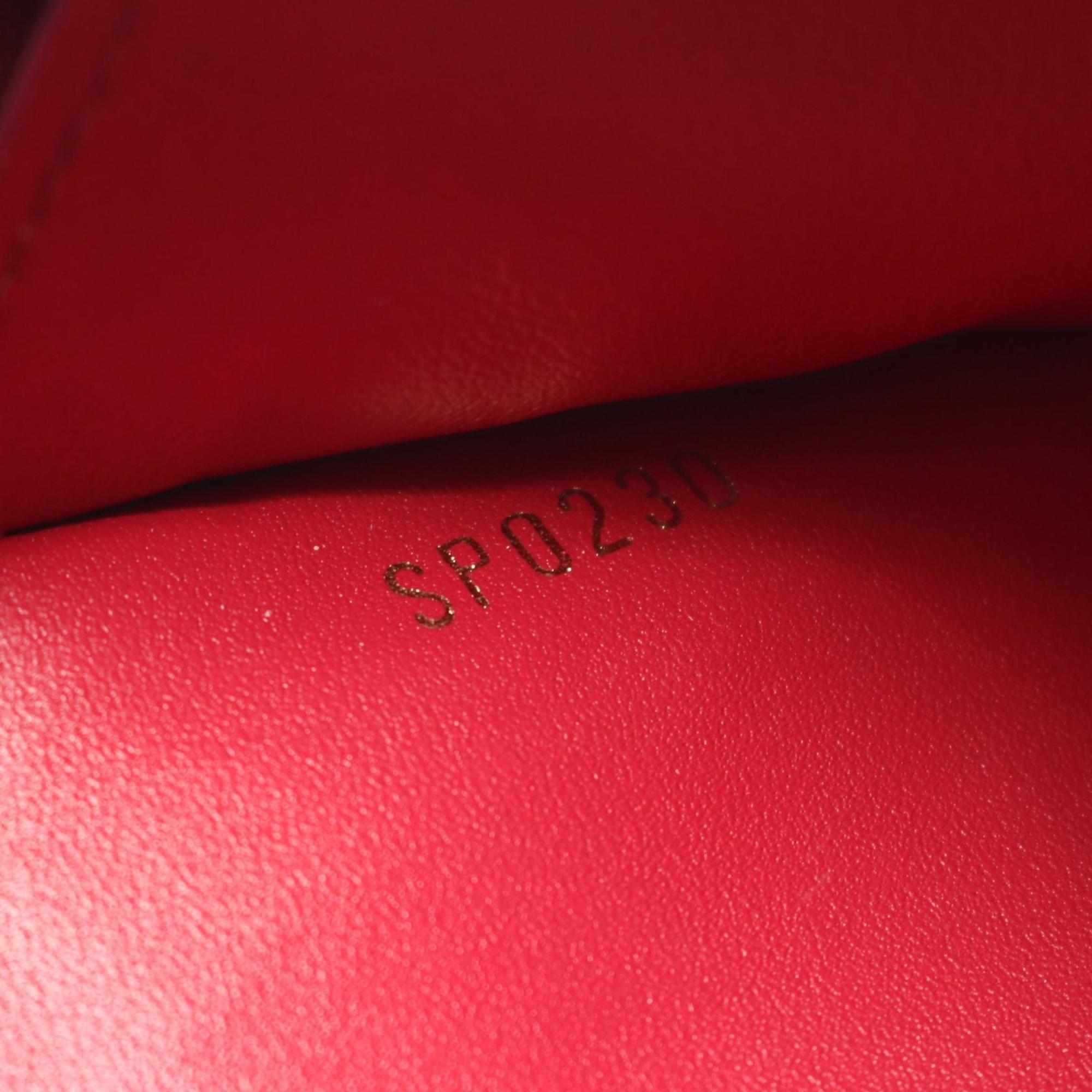 Louis Vuitton Brown Fuchsia Pink Pvc Monogram Coated Canvas Leather Shoulder Bag (Pre-Owned)