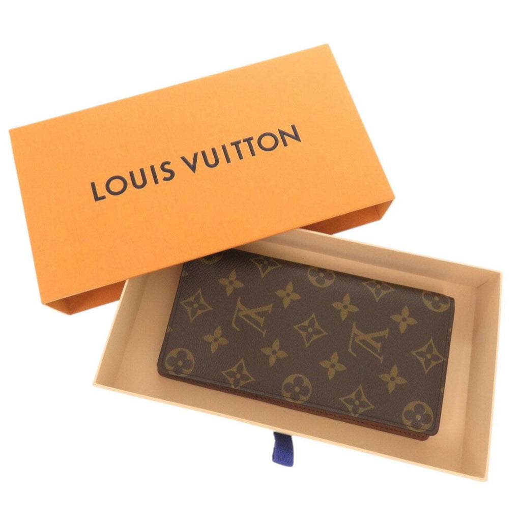 Louis Vuitton Brown Monogram Long Wallet (Bi-Fold) (Pre-Owned)