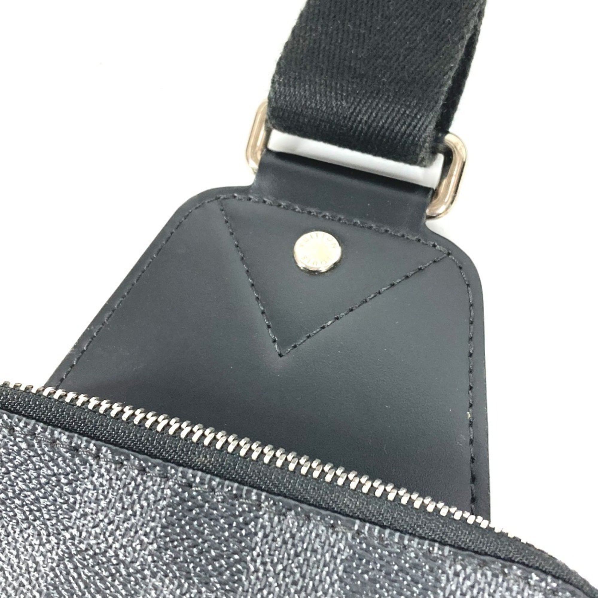 Louis Vuitton Black Damier Graphite Canvas Shoulder Bag Sling Bag (Pre-Owned)